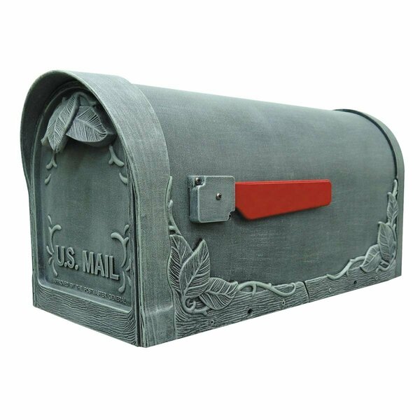Special Lite Floral Curbside with Tacoma Surface Mount Mailbox Post, Verde Green SCF-1003_SPK-591-VG